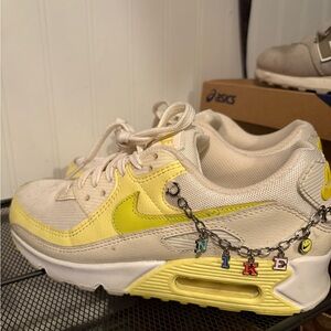 Nike Air Max 90 Sneakers - Yellow and Cream